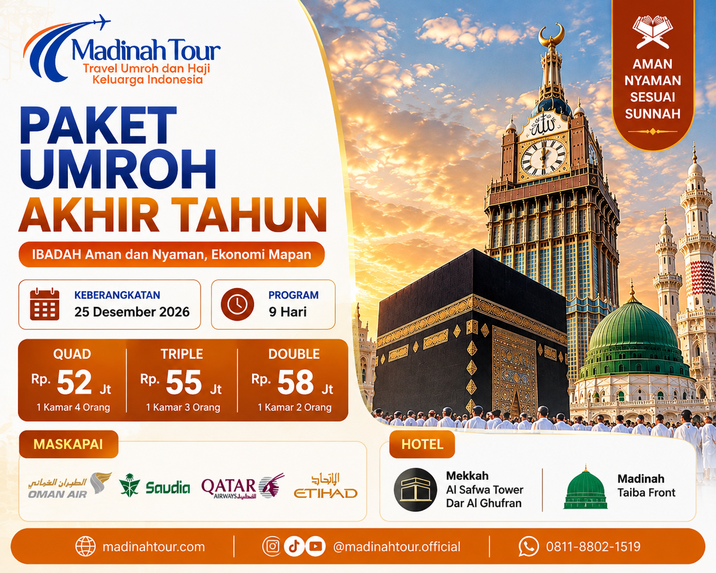 Umroh Akhir Tahun 2026 Madinah Tour